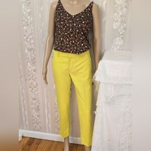 Zara Vibrant Yellow Capris